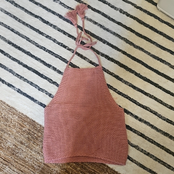 525 America Terracotts Knit Crop Top - Picture 1 of 5